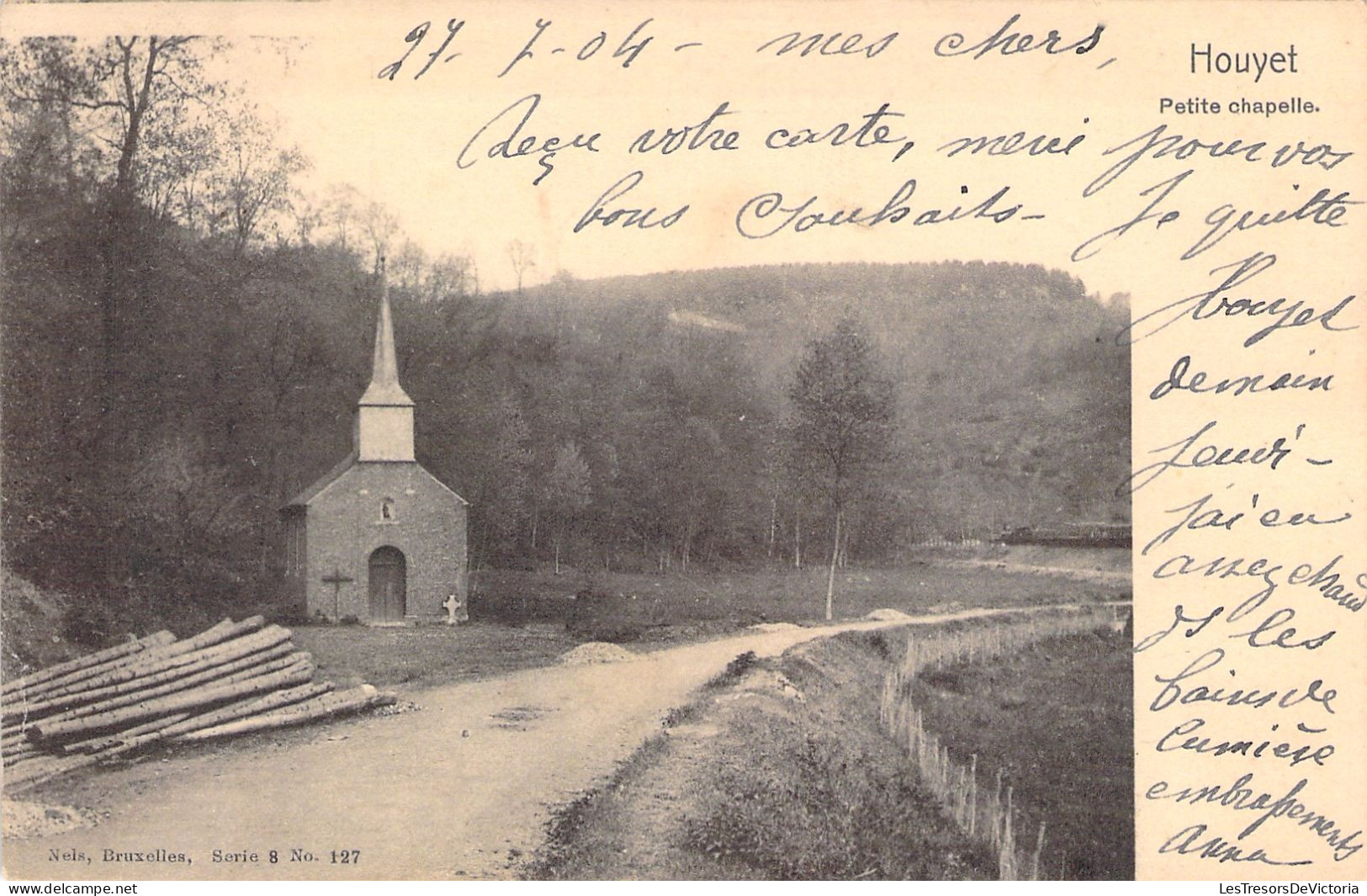 BELGIQUE - Houyet - Petite Chapelle - Nels - Carte Postale Ancienne - Houyet