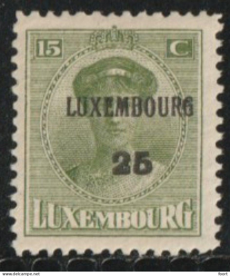 Lixembourg  1925  Prifix Nr. 152 Pf/mnh - Vorausentwertungen