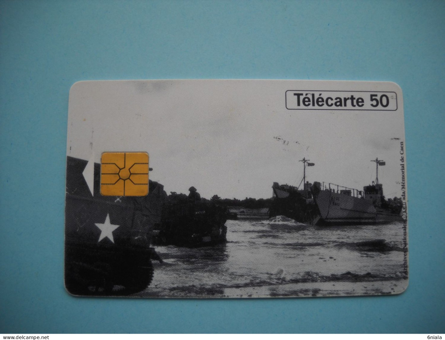 7638 50e ANNIVERSAIRE DEBARQUEMENT 1944 1994 BATEAUX  Télécarte Collection  ( 2 Scans)  Carte Téléphonique - Army