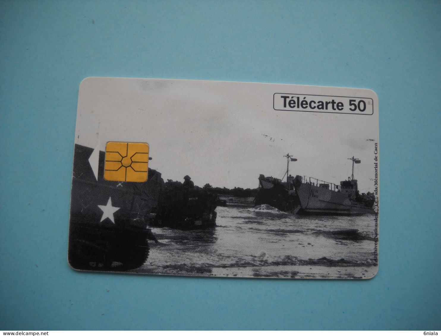 7638 50e ANNIVERSAIRE DEBARQUEMENT 1944 1994 BATEAUX  Télécarte Collection  ( 2 Scans)  Carte Téléphonique - Armee
