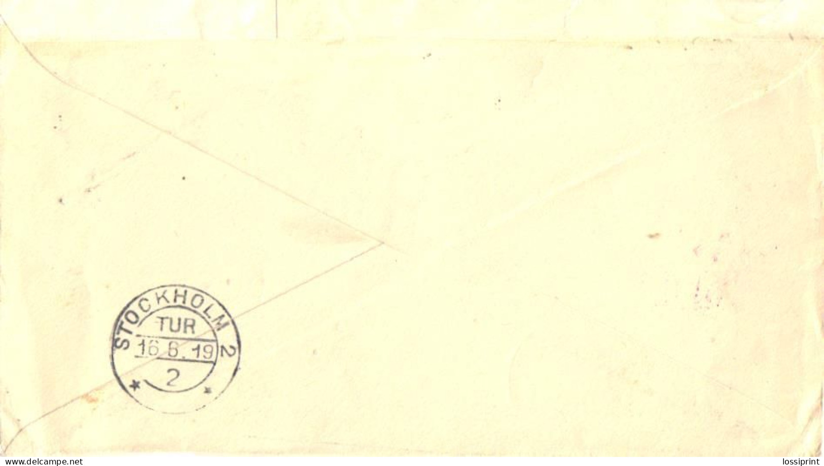 USA:United States:Postal Stationery Cover, 3 Cents, Passed By Censor 615 Cancellation, P.U. 1919 - 1901-20