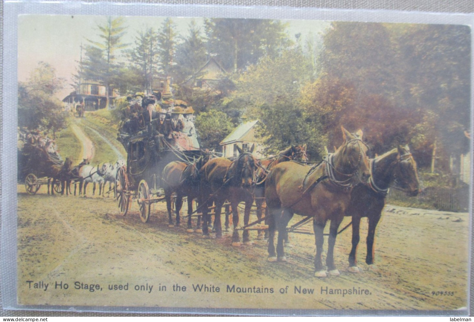 USA FAR WEST NEW HAMPSHIRE WHITE MOUNTAINS TALLY HO STAGE CARD POSTCARD CARTE POSTALE POSTKARTE CARTOLINA ANSICHTSKARTE - Long Beach