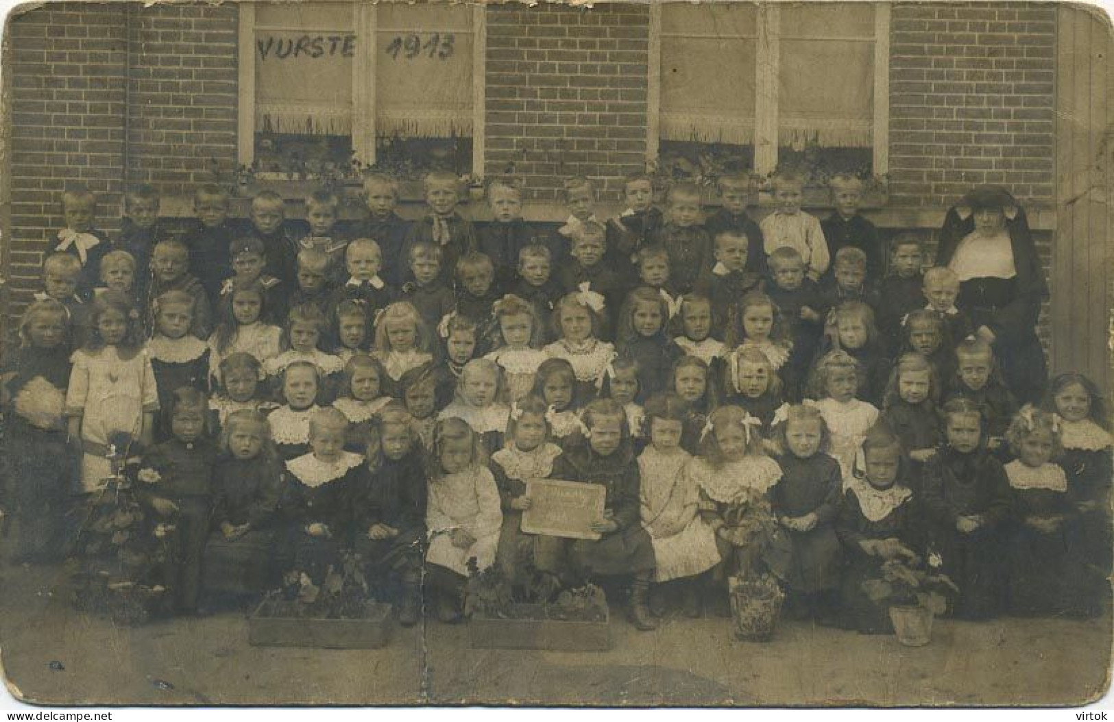 VURSTE  : Carte Photo ECOLE - Fotokaart SCHOOLKLAS - Gavere