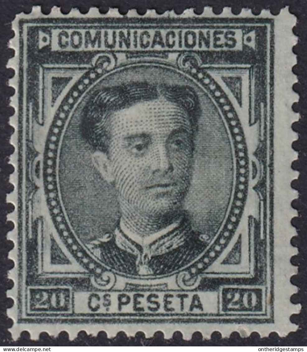 Spain 1876 Sc 224 España Ed 176 MH* Disturbed Gum - Unused Stamps