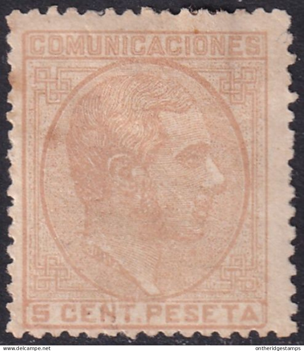 Spain 1878 Sc 233 España Ed 191 MH* Heavy Hinge - Nuovi