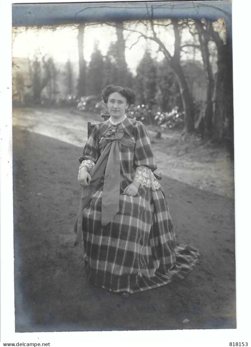 Originele Oude Foto Uit Album Dilbeek  17-1-1909  (18x12 Cm) - Dilbeek