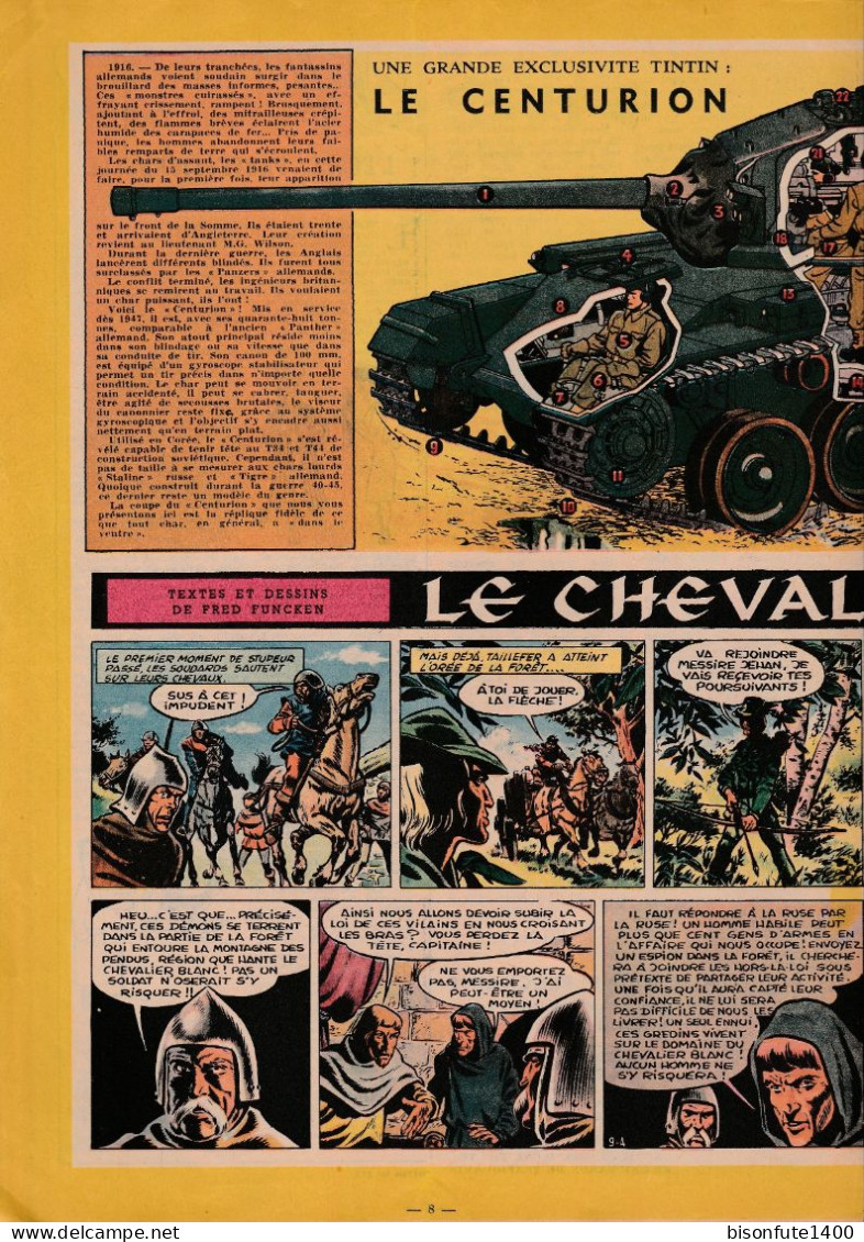 Tintin : Poster Série Exclusivité Tintin : LE CENTURION - Double-page Technique Issue Du Journal TINTIN ( Voir PHOTOS ). - Andere Pläne