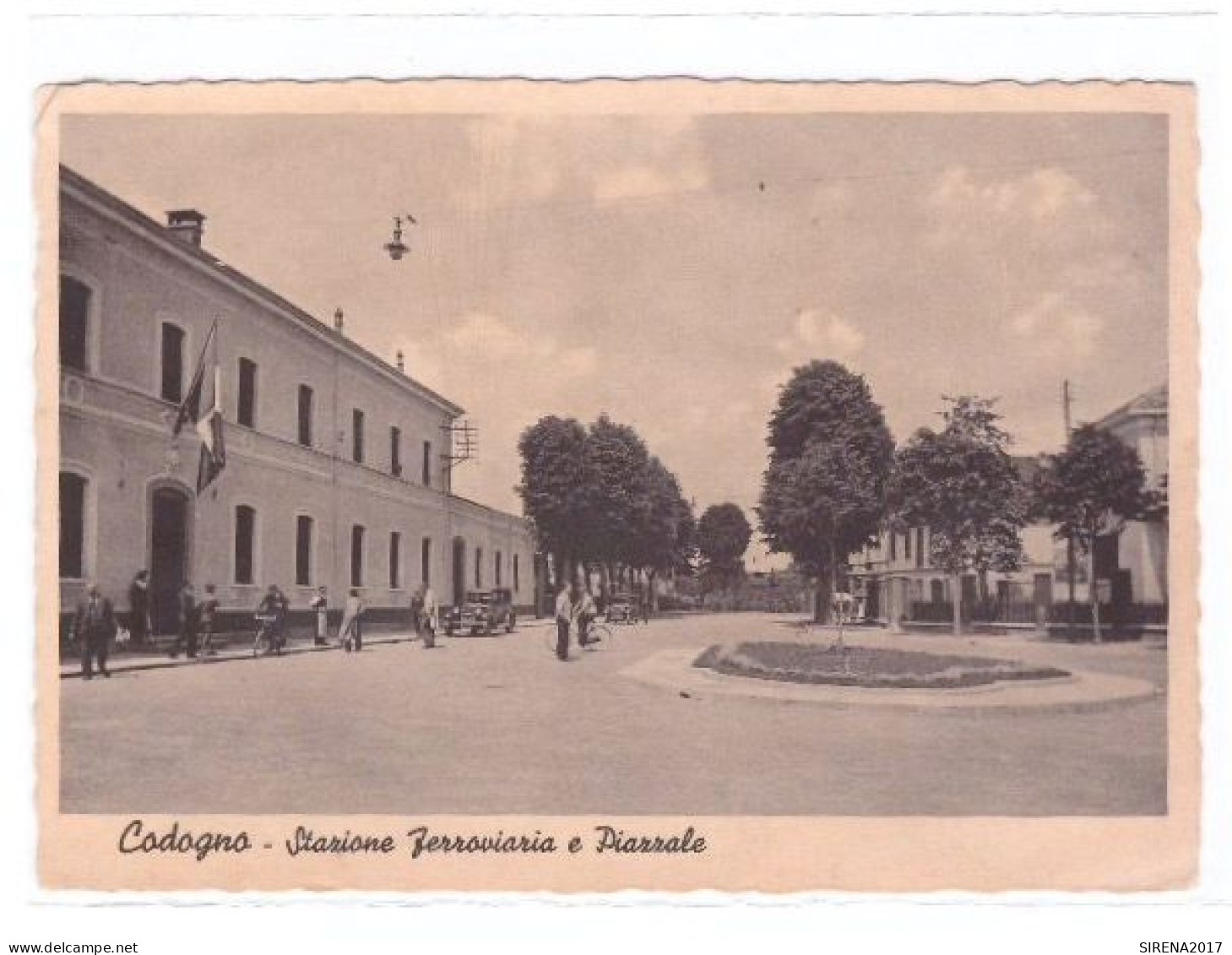 CODOGNO - STAZIONE FERROVIARIA E PIAZZALE - LODI - NON VIAGGIATA - Lodi