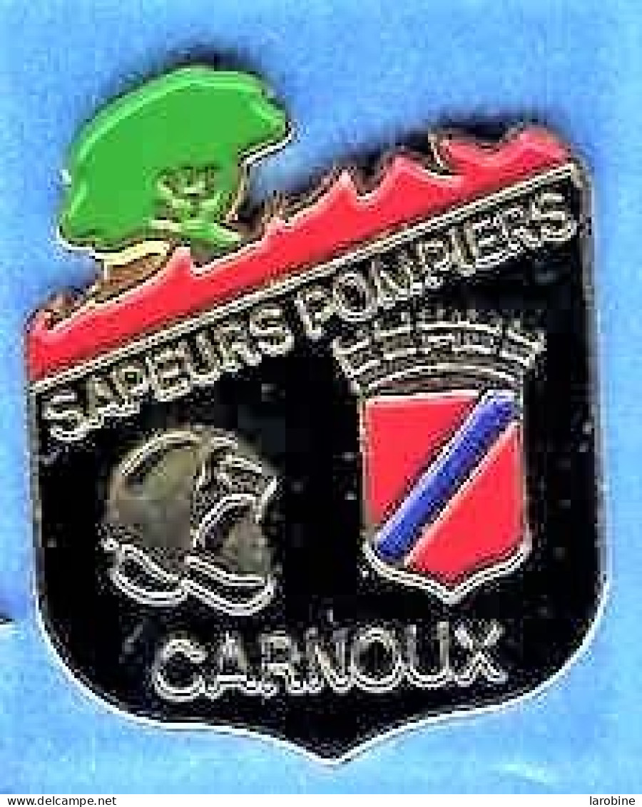 @@ Casque Blason écusson Sapeurs Pompiers De Carnoux (Bouches Du Rhône) 2.5x2.4 @@pom58 - Bomberos