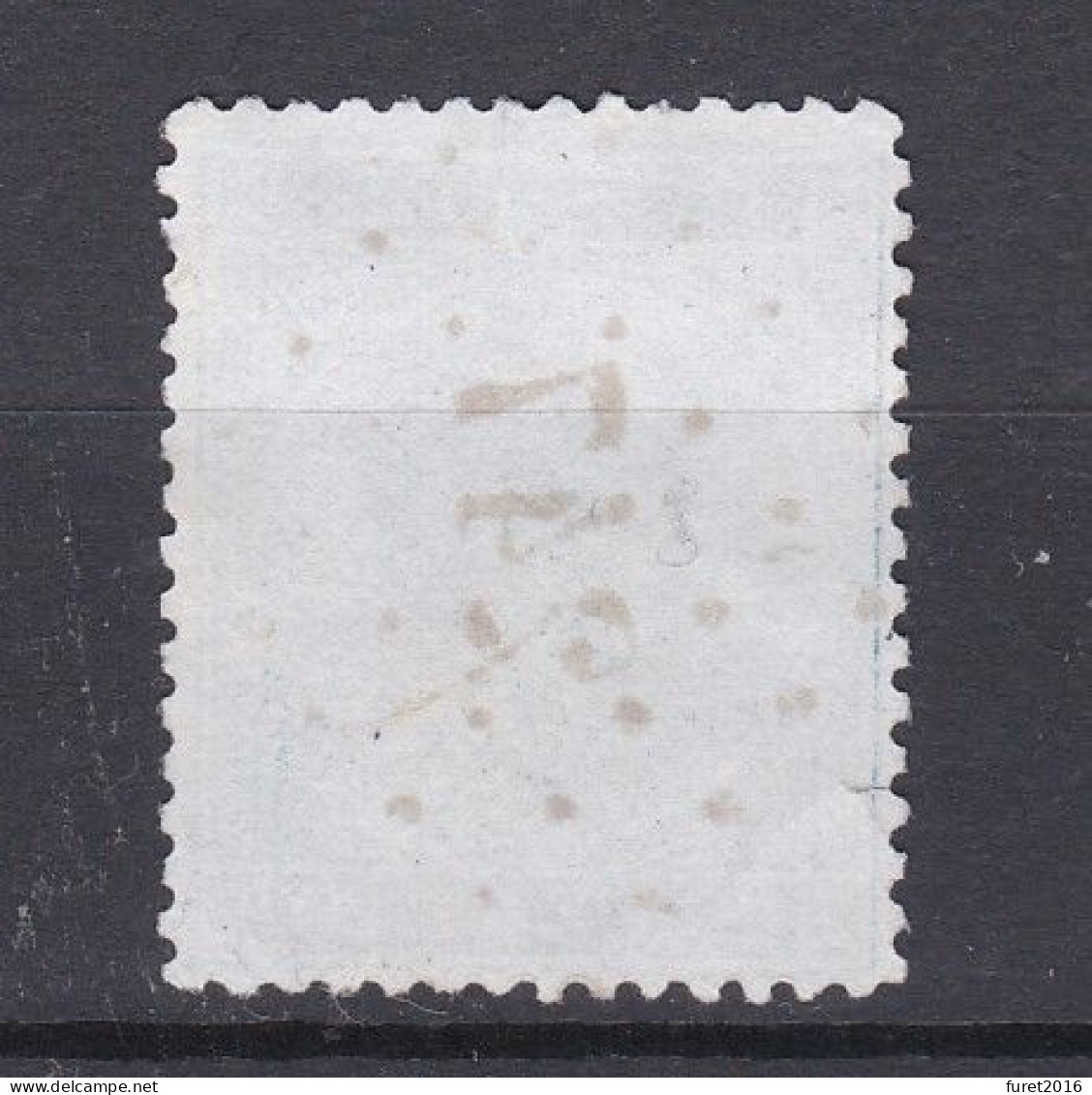 N° 18 : 247 METTET Bureau De Distribution Dentelure A Identifier - 1865-1866 Profile Left