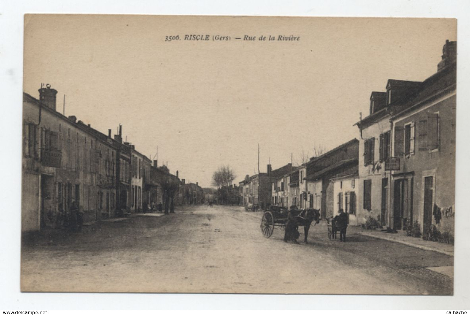 32 - RISCLE - Rue De La Rvière - Marchande De Lait ? - - Riscle