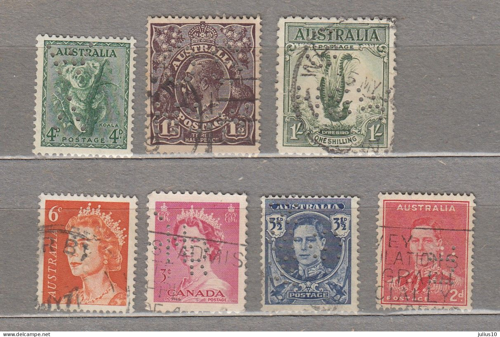 AUSTRALIA Perfins #34428 - Perforés