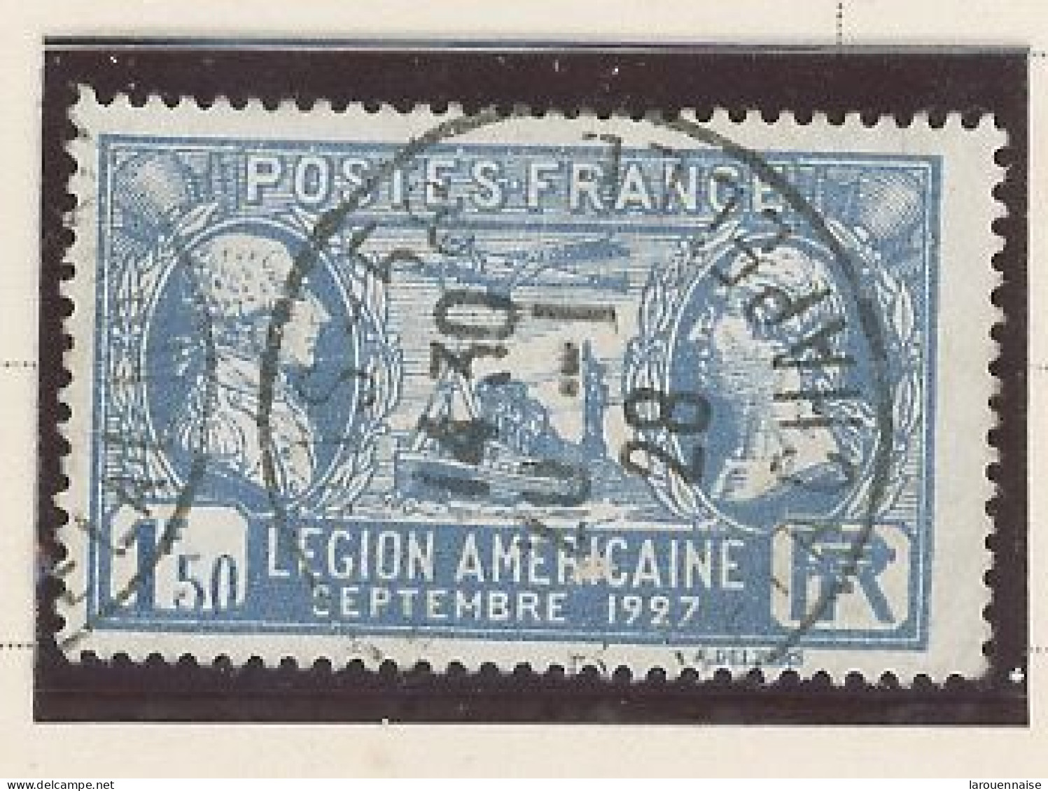 FRANCE -N°245  Obl  : LEGION AMERICAINE - CHIFFRE DÉPLACÉ ( Cerès 245g) - Used Stamps