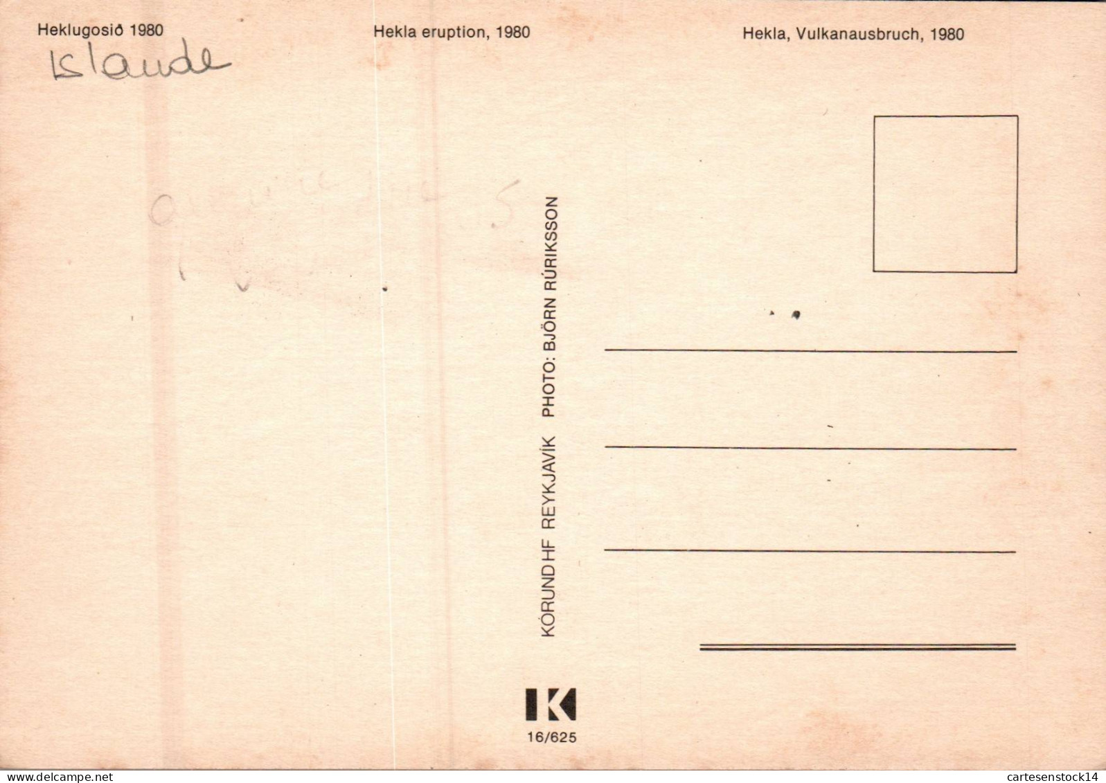 N°41354 Z -cpsm The Eruption Hekla - Islande