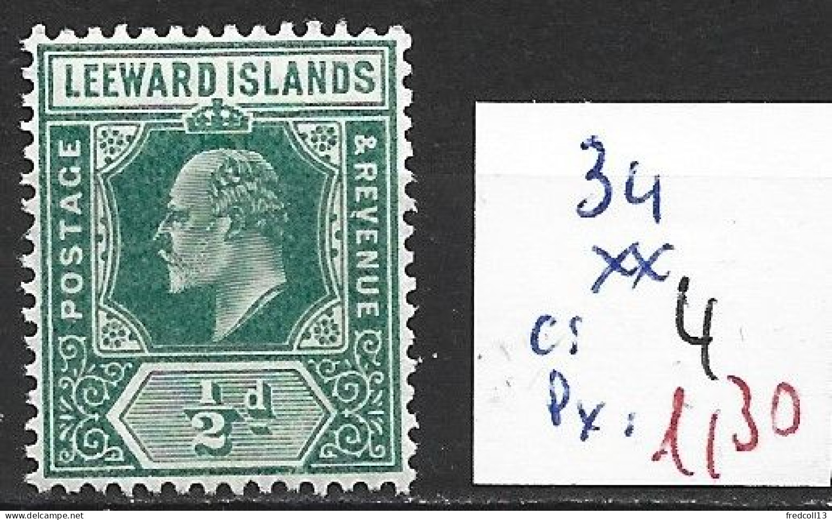 LEEWARD 34 ** Côte 4 € - Leeward  Islands