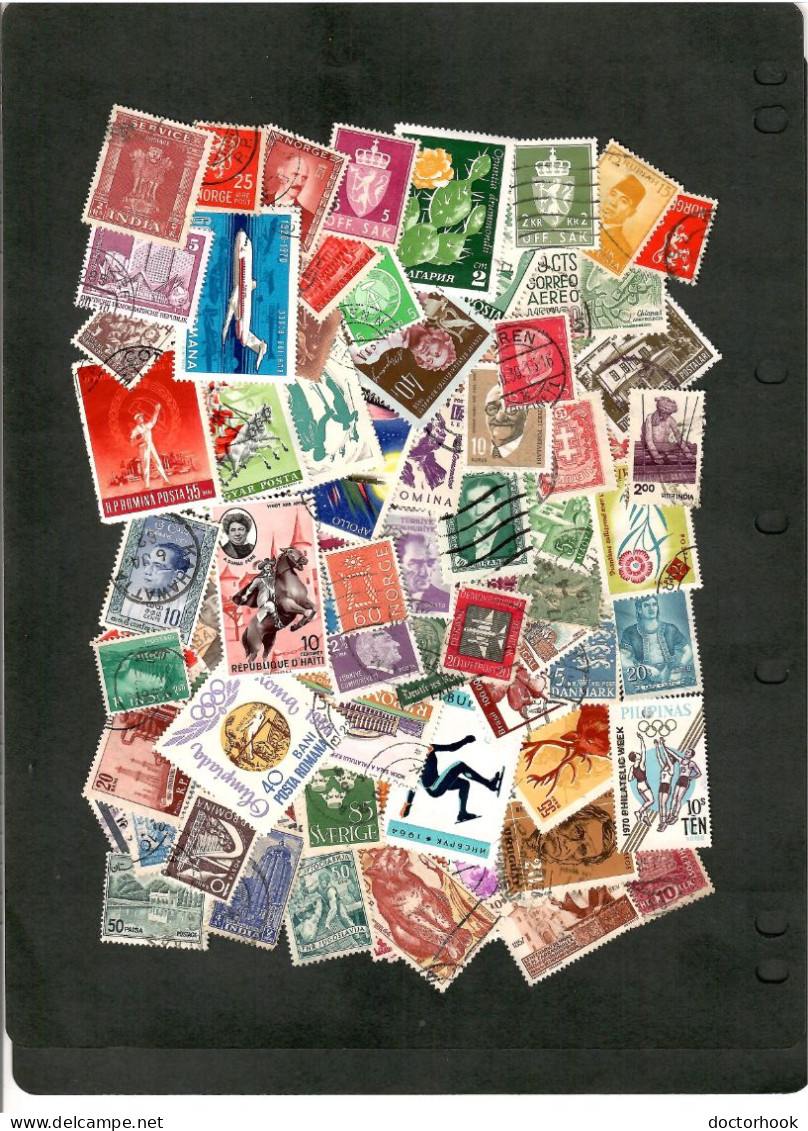 WORLDWIDE---LOT Of 100 USED STAMPS  (100-17) - Lots & Kiloware (mixtures) - Max. 999 Stamps