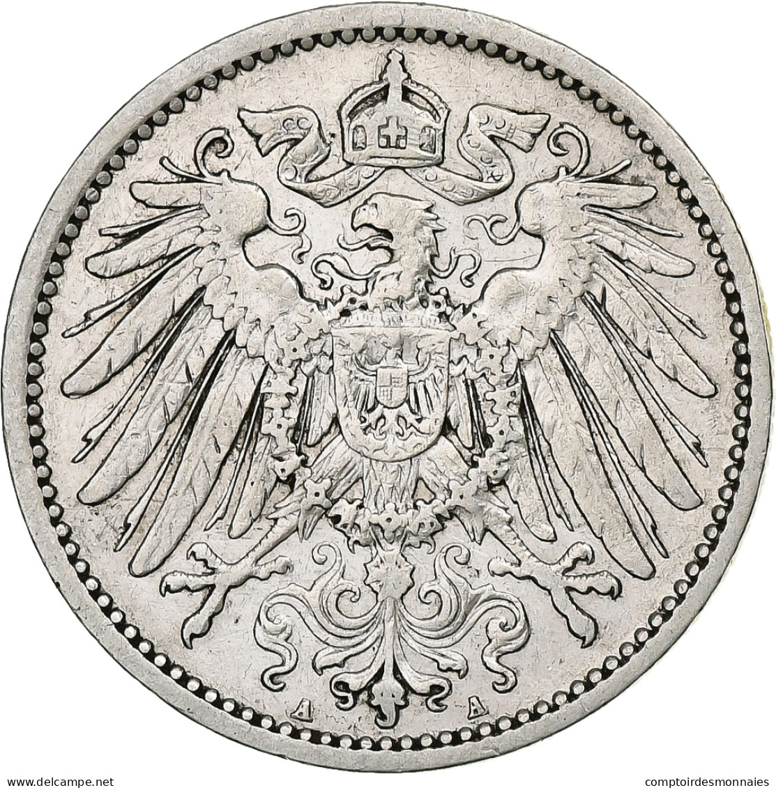 Monnaie, GERMANY - EMPIRE, Wilhelm II, Mark, 1908, Berlin, TTB, Argent, KM:14 - 1 Mark