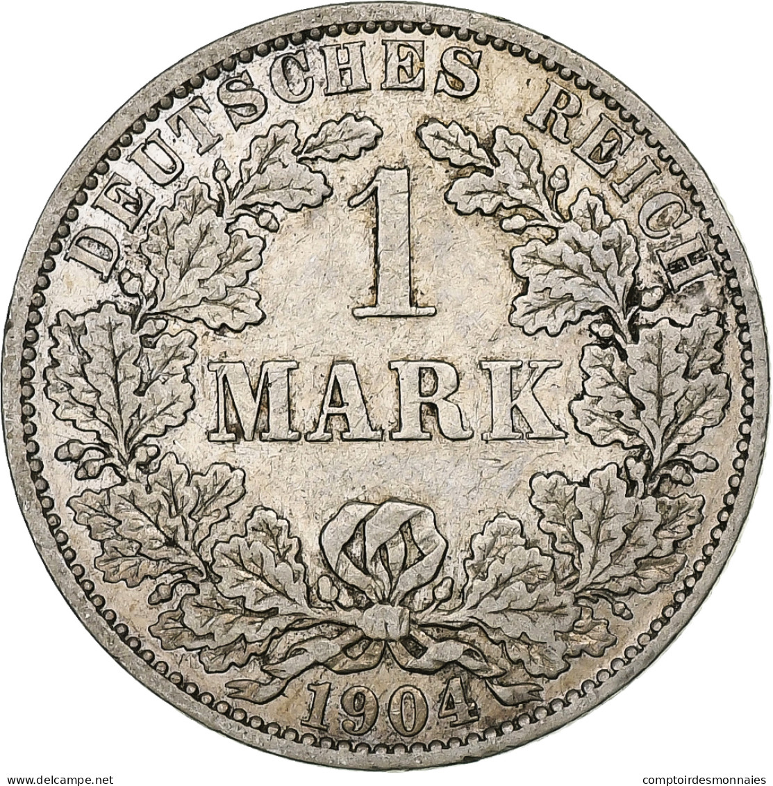 Empire Allemand, Wilhelm II, Mark, 1904, Berlin, Argent, TB+, KM:14 - 1 Mark