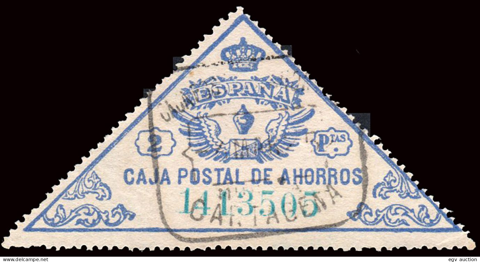 Murcia - O Caja Postal Ahorro 2 Ptas. - Mat Cartagena - Caja Postal De Ahorros" - 1931-....