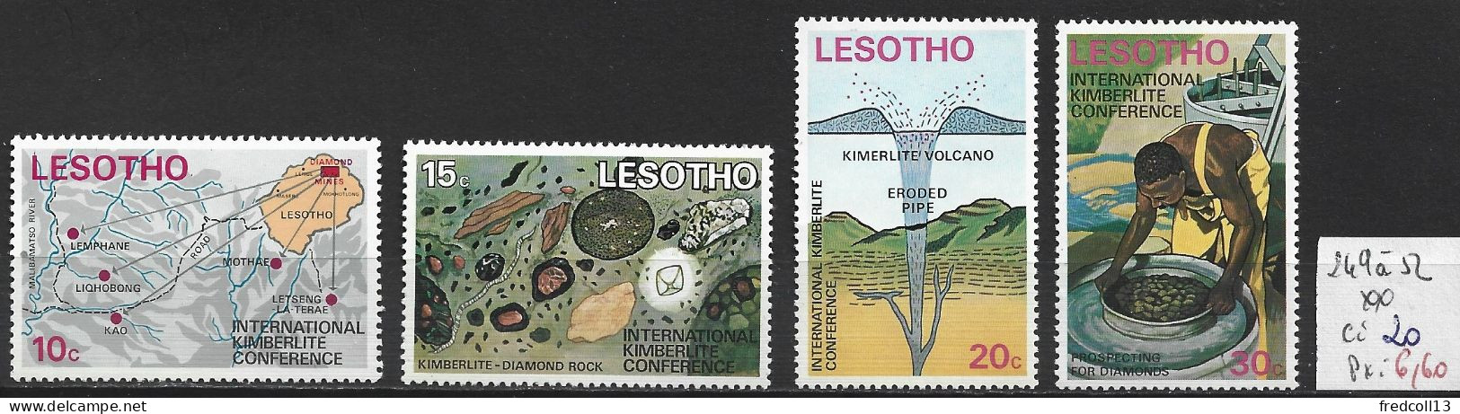 LESOTHO 249 à 52 ** Côte 20 € - Lesotho (1966-...)