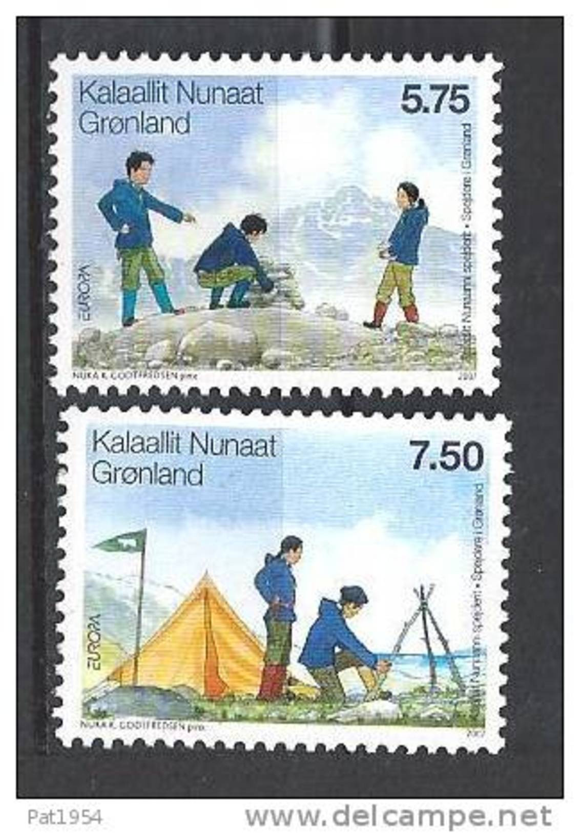 Groënland 2007 N° 459/460 Neufs Europa Scouts - Unused Stamps