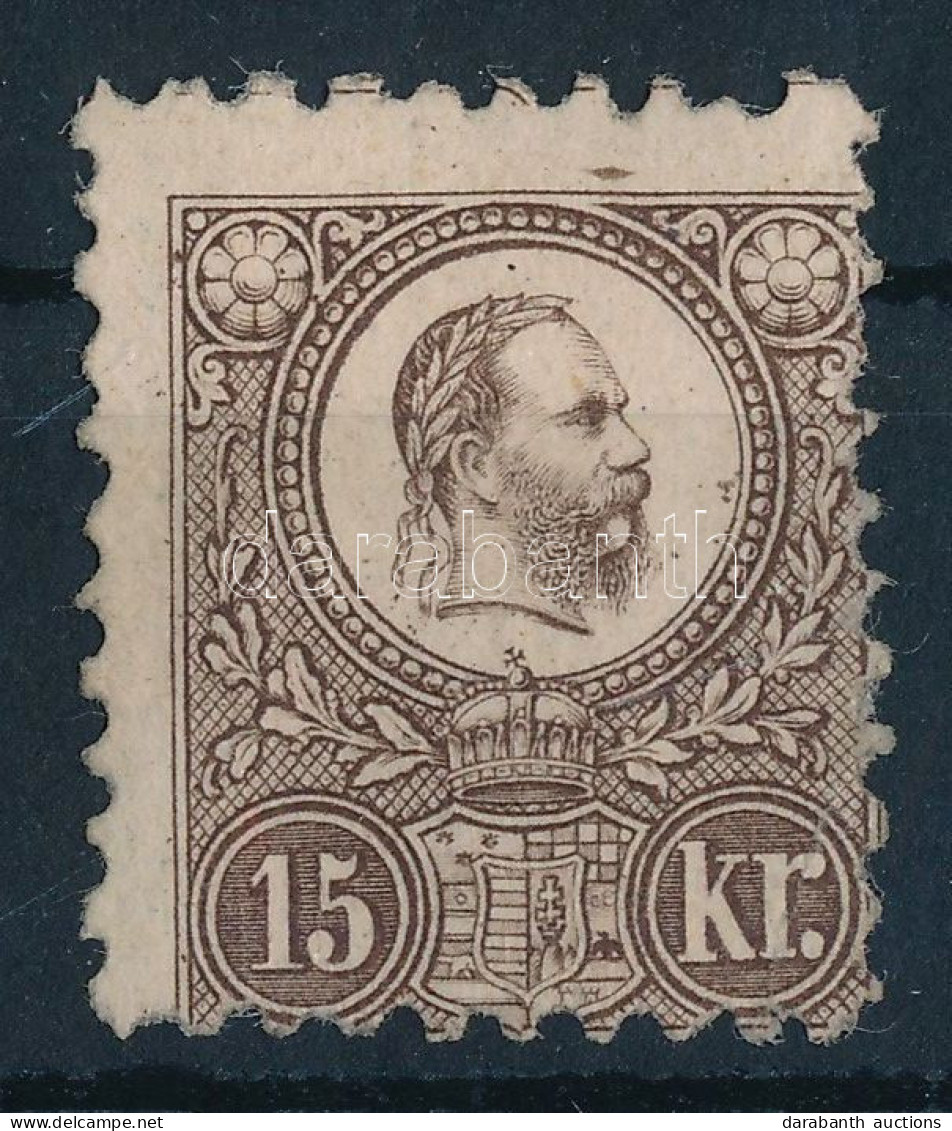 (*) 1871 Réznyomat 15kr Képbe Fogazva (*120.000) - Sonstige & Ohne Zuordnung