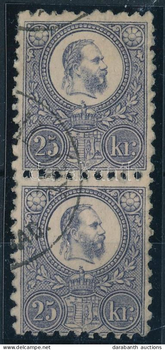 O 1871 Réznyomat 25kr Függőleges Pár - Other & Unclassified