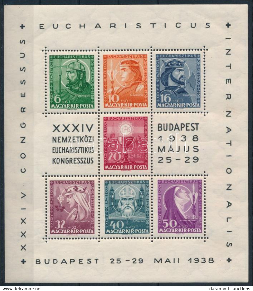 ** 1938 Eucharisztikus Blokk (10.000) - Otros & Sin Clasificación