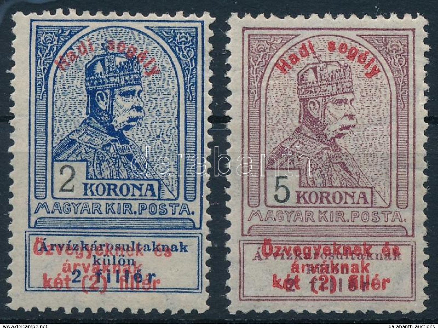 * 1914 Hadisegély (I.) 2K és 5K Bélyegek (18.000) - Altri & Non Classificati