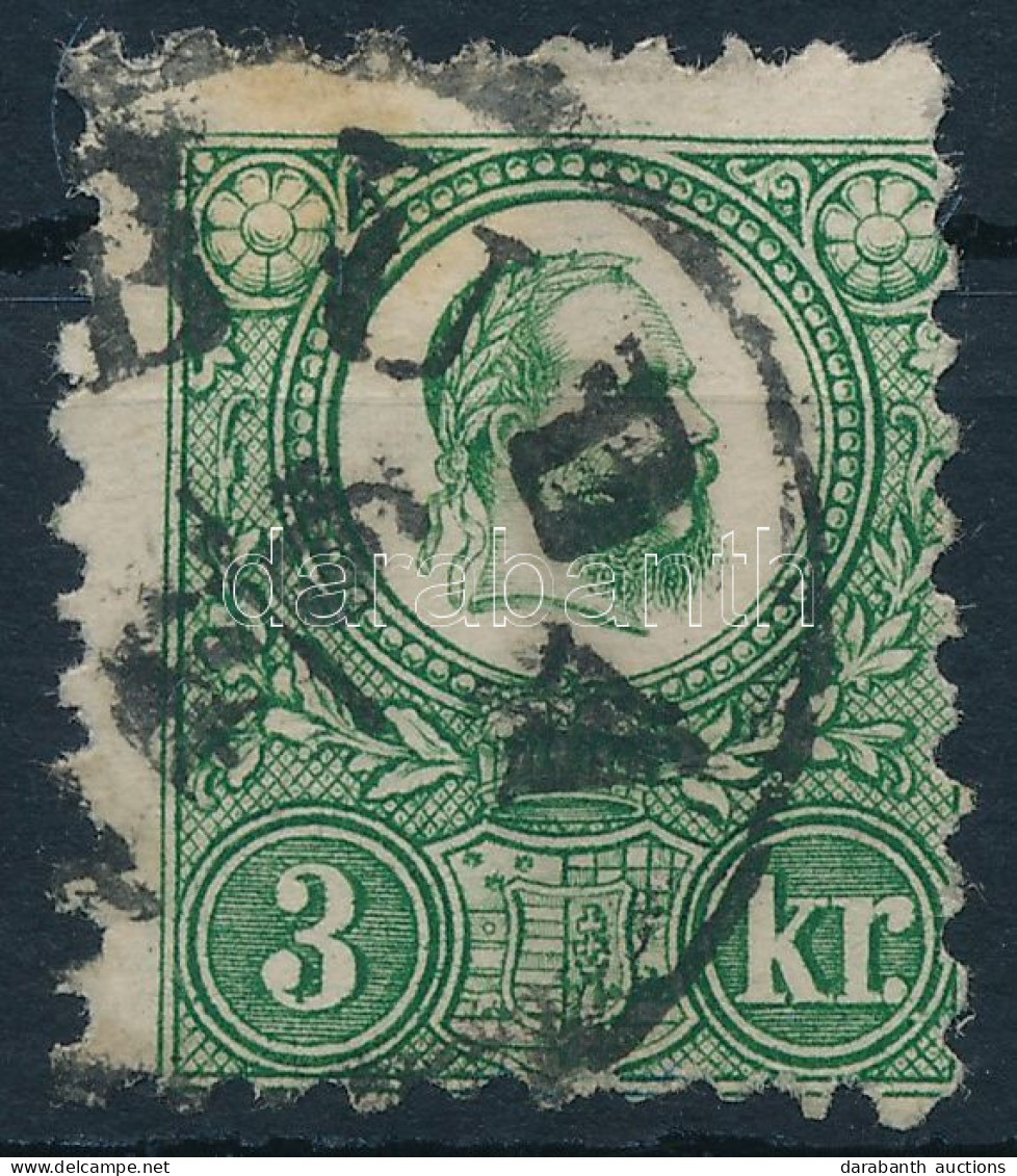 O 1871 Réznyomat 3kr Elfogazva "BUDA" - Other & Unclassified