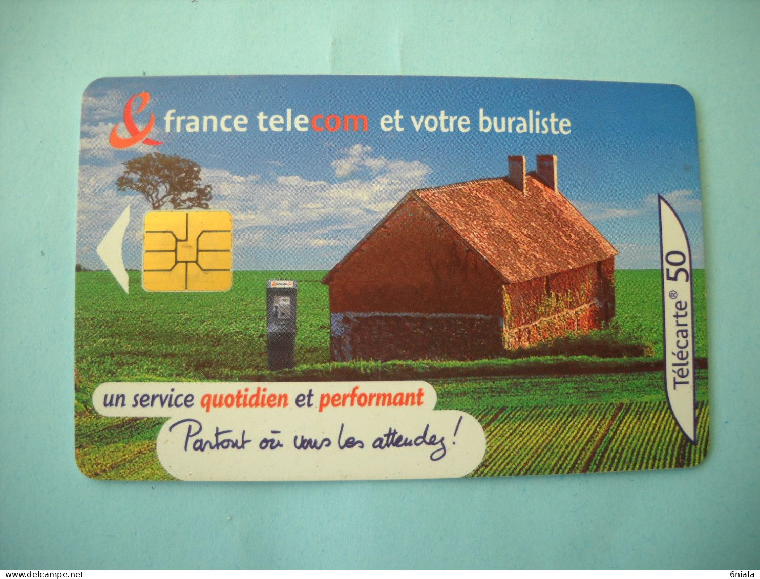 7643 FRANCE TELECOM ET VOTRE BURALISTE    Télécarte Collection  ( 2 Scans)  Carte Téléphonique - 2000