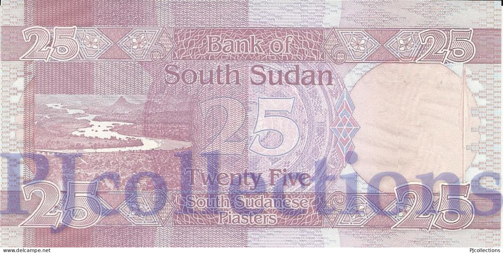 SOUTH SUDAN 25 PIASTRES 2011 PICK 3 UNC RARE - South Sudan