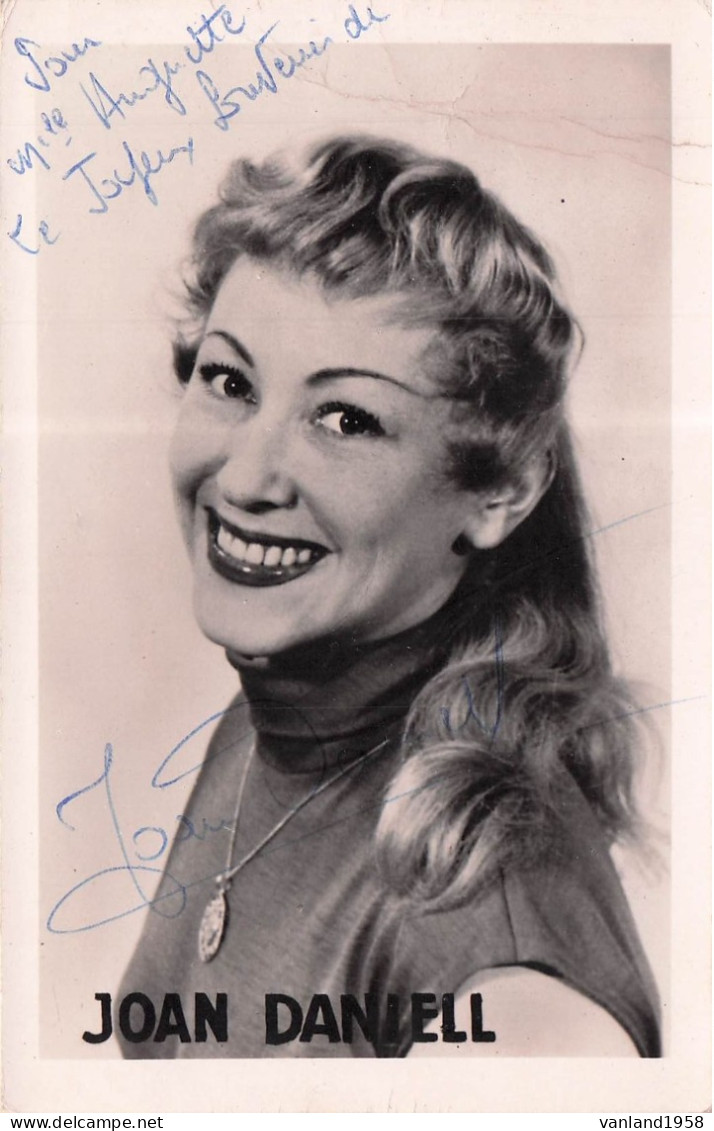 JOAN DANIELL -autographe - Chanteurs & Musiciens