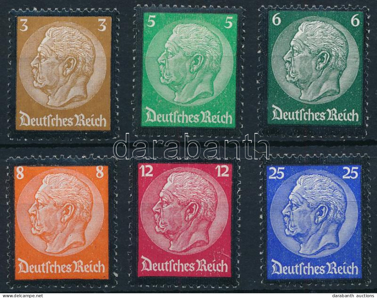 ** Deutsches Reich 1934 Mi 548-553 (Mi EUR 150.-) - Altri & Non Classificati