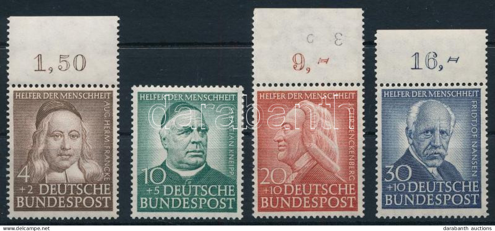 ** NSZK 1953 Mi 173-176 (Mi EUR 100.-) - Sonstige & Ohne Zuordnung