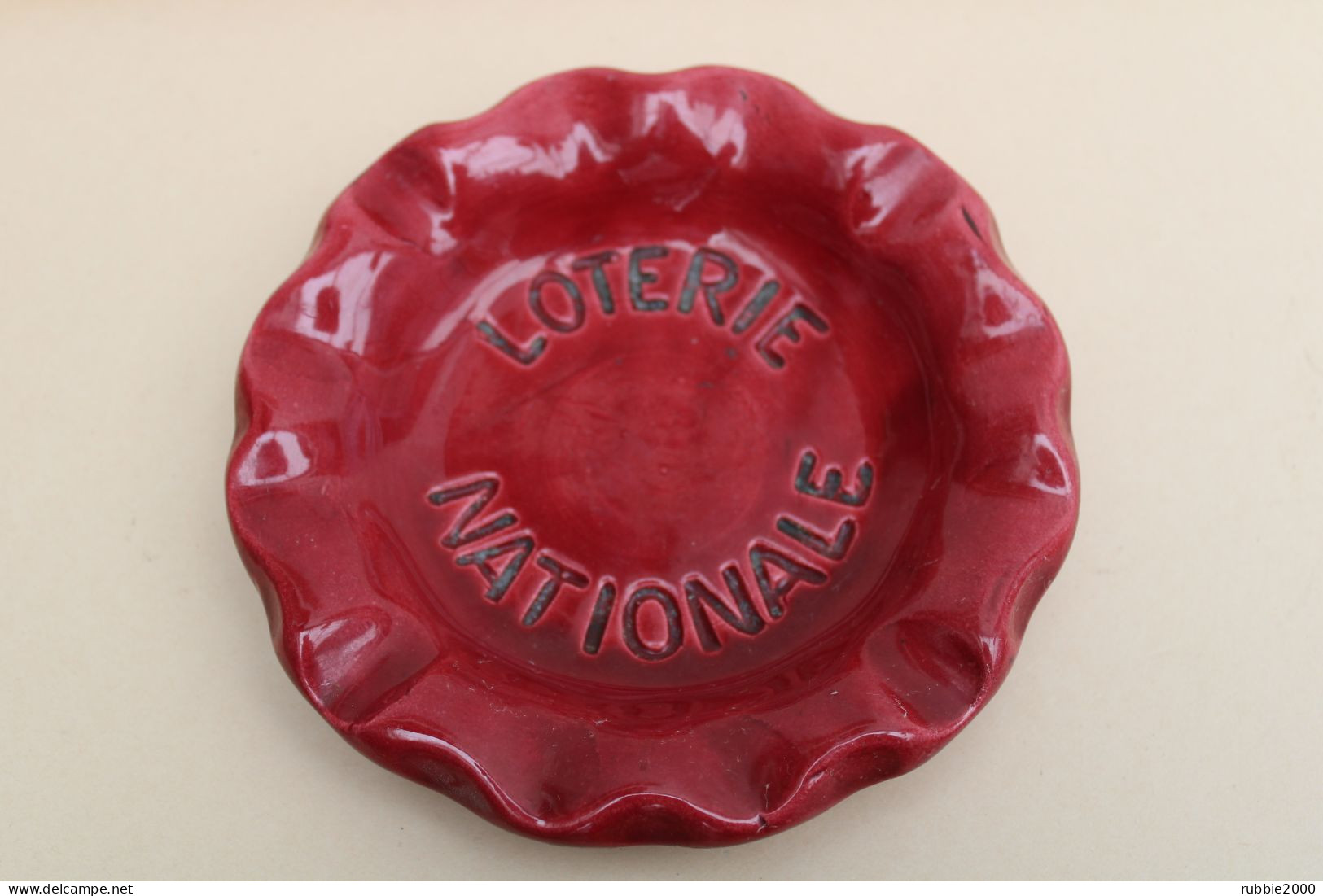 CENDRIER FAIENCE LOTERIE NATIONALE - Aschenbecher