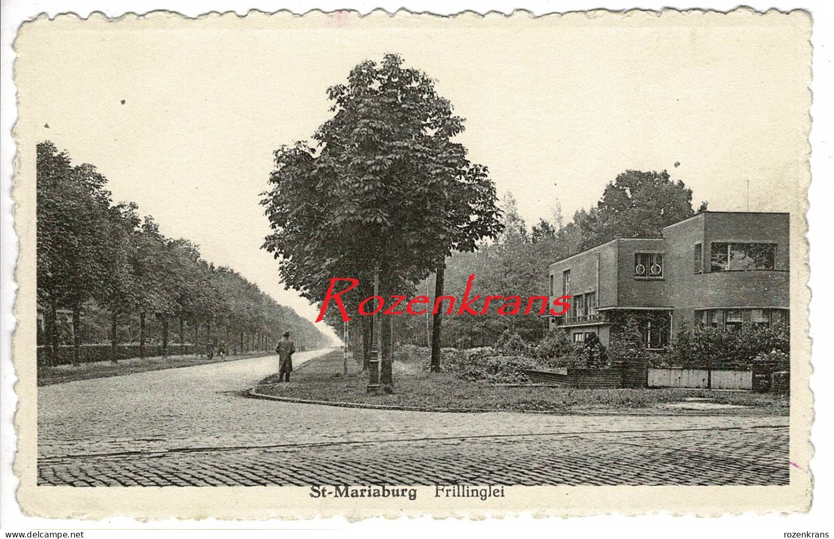 St Sint Mariaburg Brasschaat Architect Eduard Van Ballaer Hoek Kapelsesteenweg Frilinglei Architectuur Modernisme Woning - Brasschaat