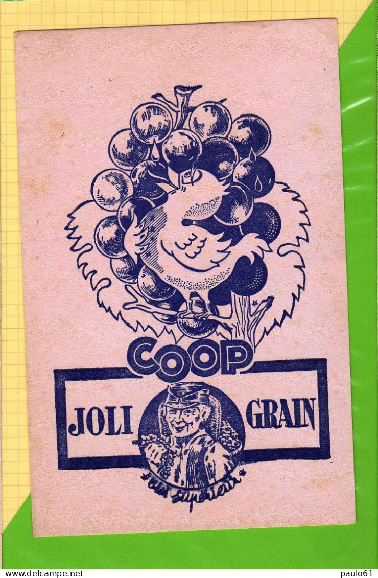 BUVARD & Blotting Paper : Joli Grain  COOP - Schnaps & Bier