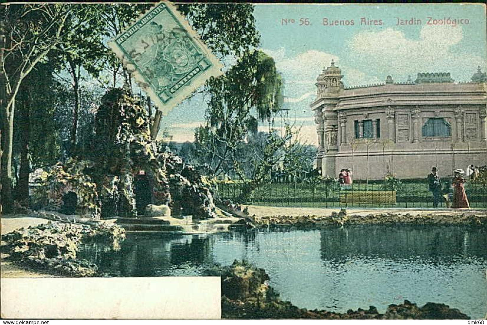 ARGENTINA - BUENOS AIRES - JARDIN ZOOLOGICO - EDICION FUMAGALLI - 1910s / STAMP (17832) - Argentine