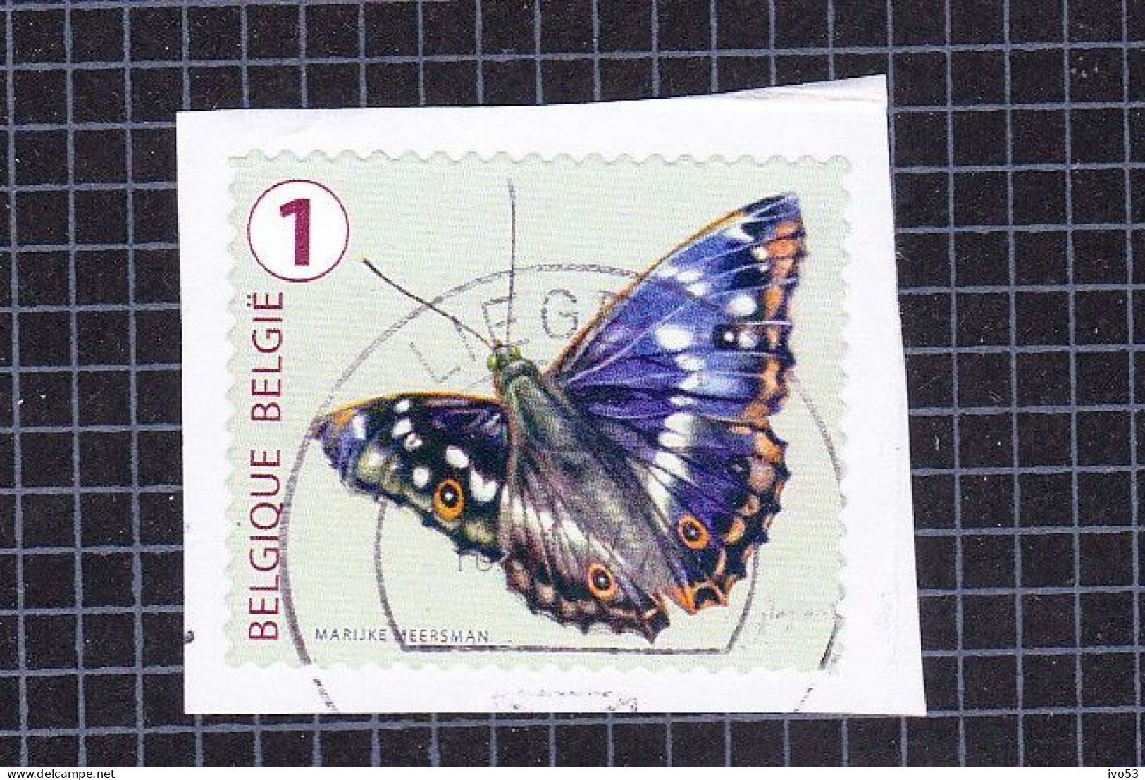 2014 Nr 4460 Gestempeld ,rolzegel:Vlinder / Pappilon. - Used Stamps