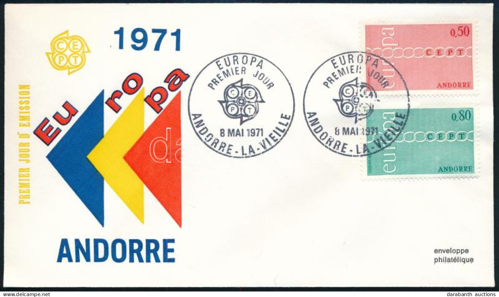 Andorra Francia Posta 1971 - Other & Unclassified