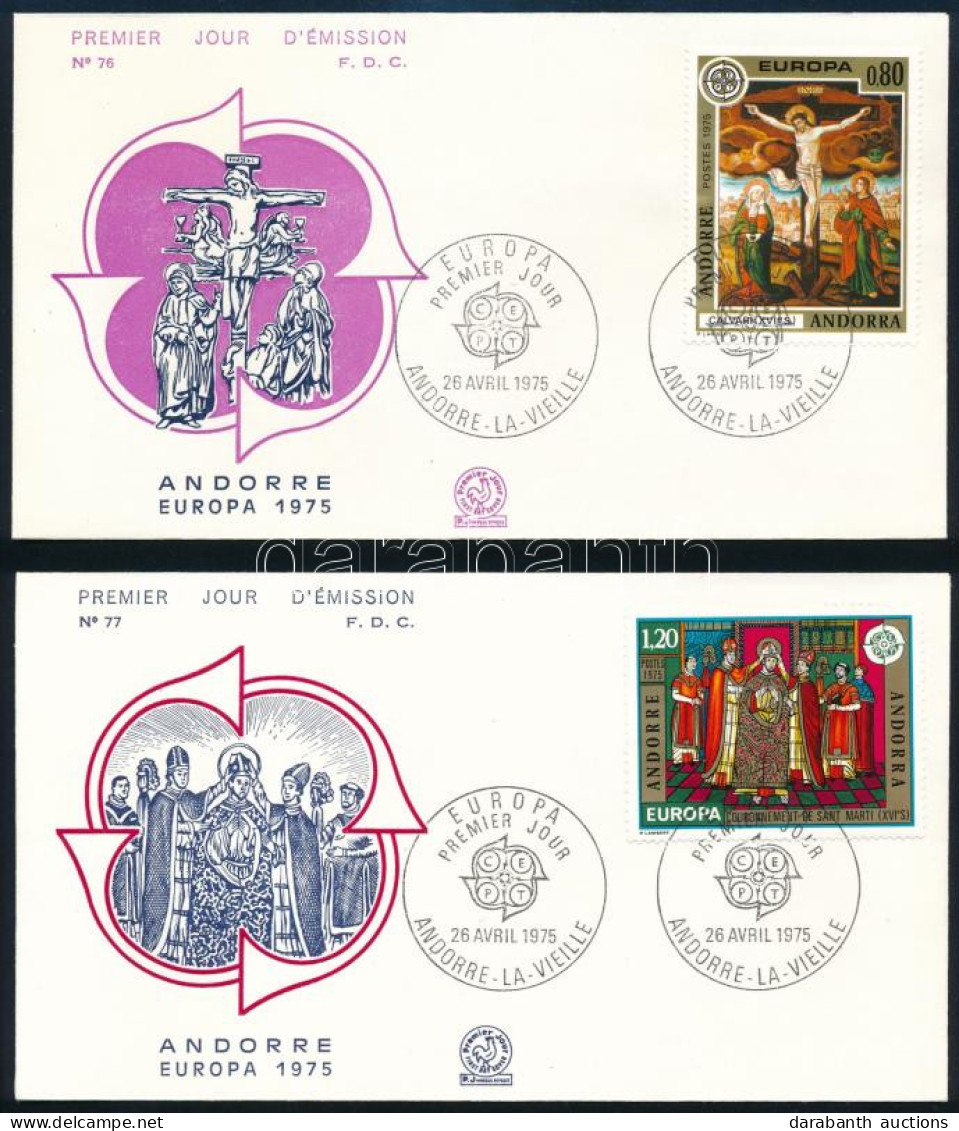 Andorra Francia Posta 1975 (2 Db) - Sonstige & Ohne Zuordnung