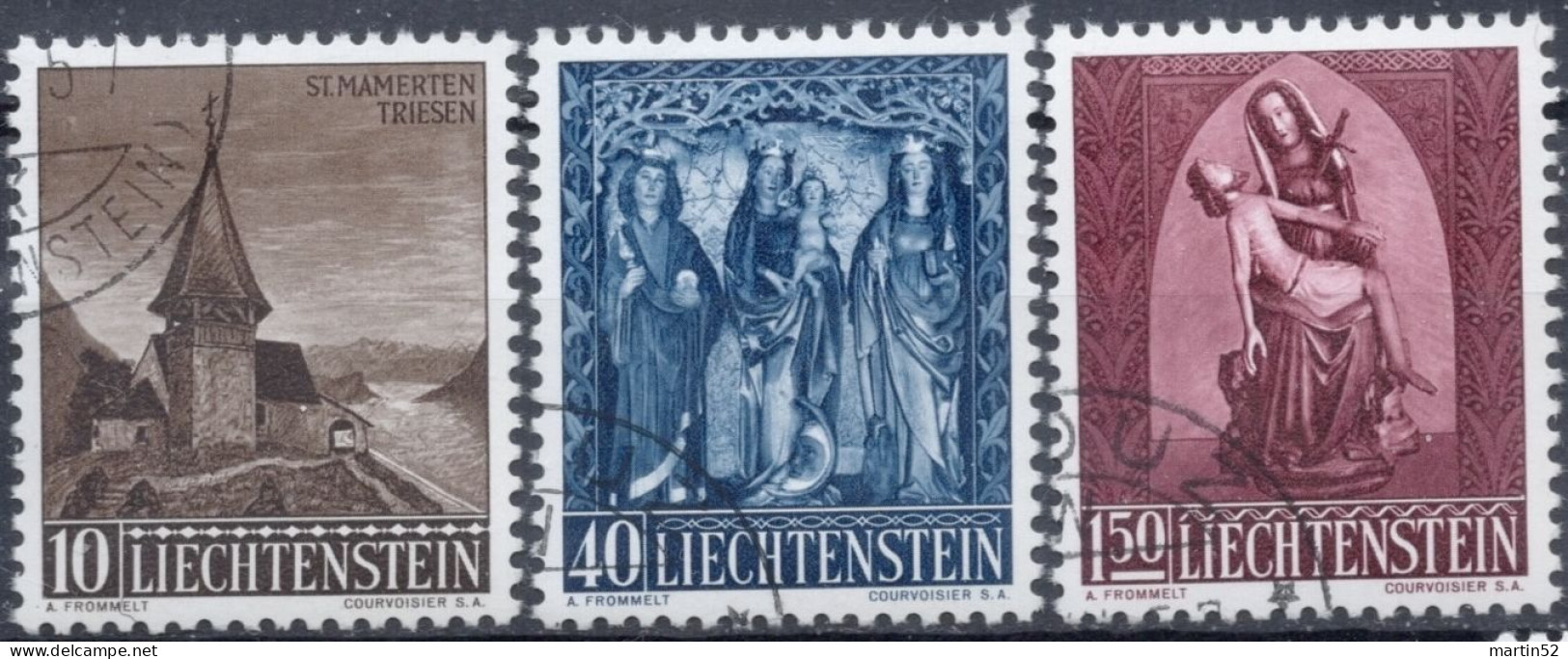 Liechtenstein 1957: Weihnachten Zu 306-308 Mi 362-364 Yv 324-326 Gestempelt Obliterée Used (Zumstein CHF 25.00) - Gebraucht