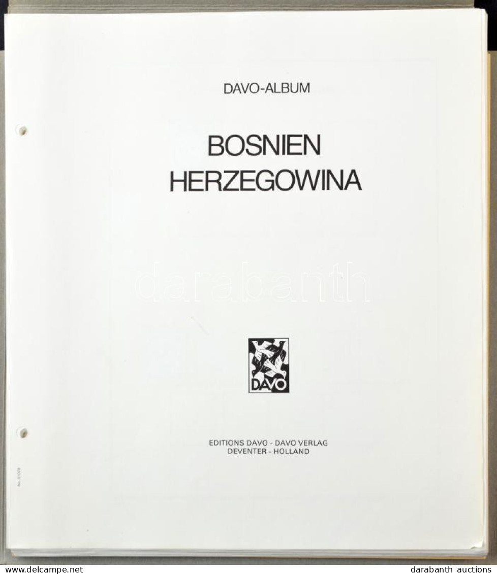 Bosznia Hercegovina, K.u.k Feldpost DAVO és Egyéb Használt Előnyomott Alobumlapok - Autres & Non Classés