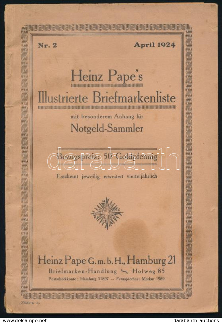 Heinz Pape's Illustrierte Briefmarkenliste (1924) - Sonstige & Ohne Zuordnung