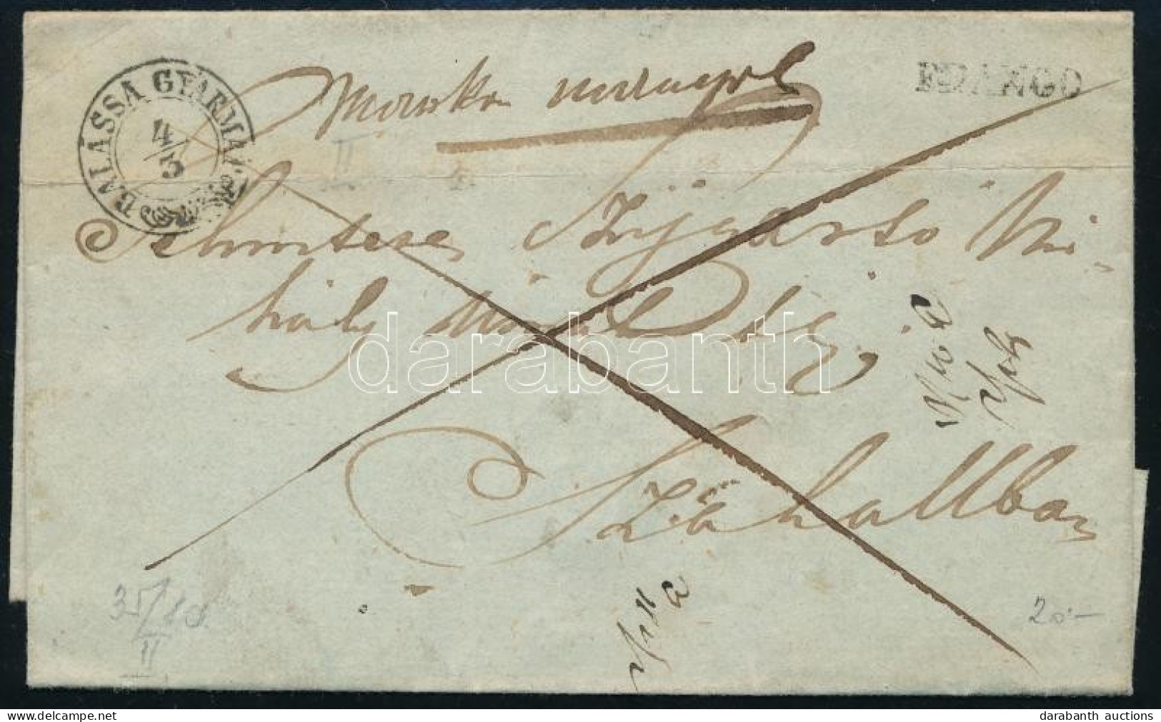 ~1847 Franco "BALASSA GYARMAT" - Other & Unclassified