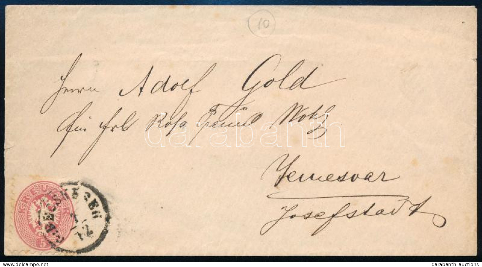 ~1864 5kr Levélen "G:BECSKEREK" - Otros & Sin Clasificación