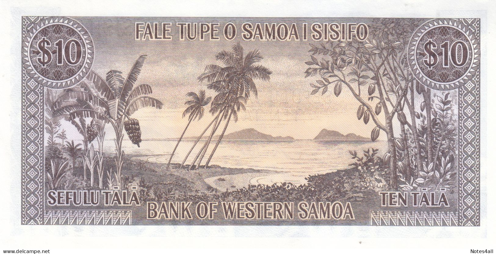 WESTERN SAMOA 10 TALA 1967 2020 P-18 UNC - Samoa