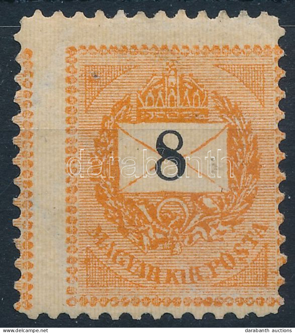 ** 1889 8kr 11 1/2 Fogazással, Látványosan Elfogazva - Autres & Non Classés