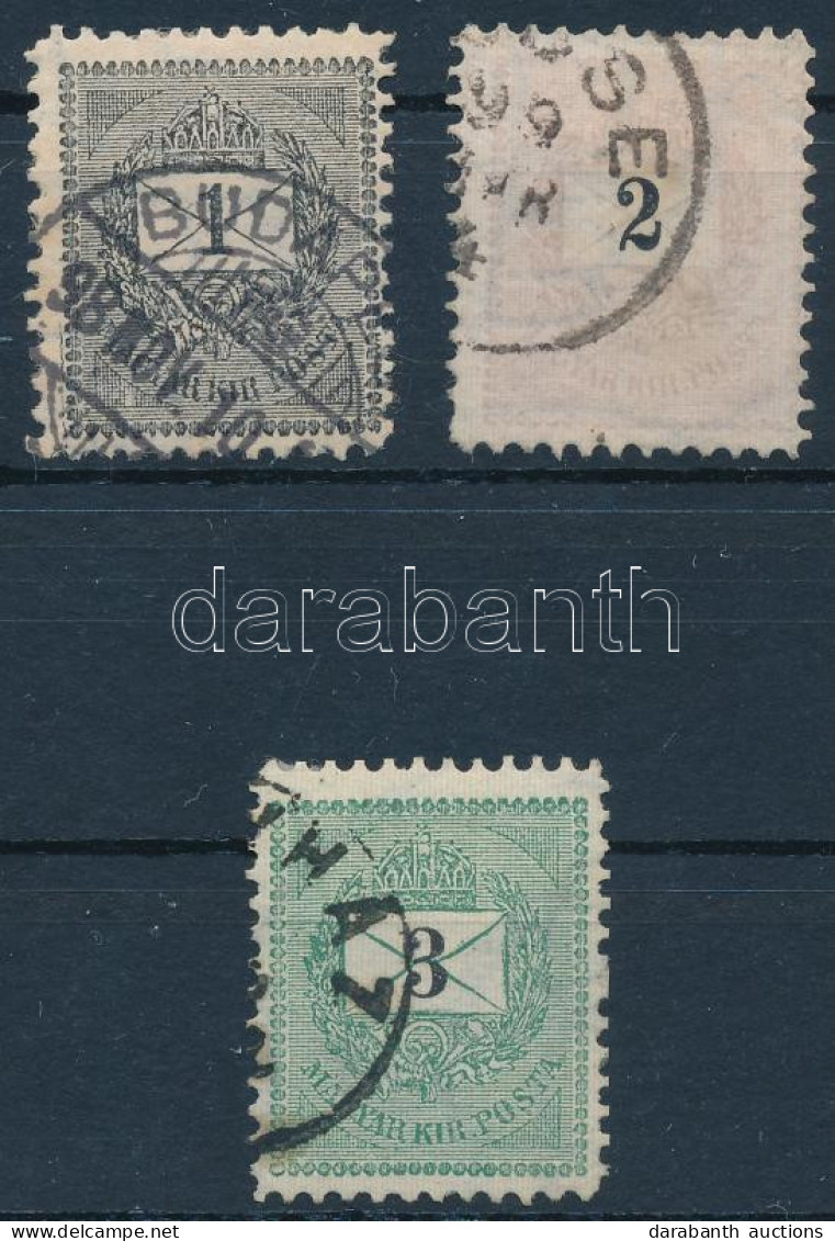 O 1898 3 Bélyeg 11 1/2 Fogazással (33.000) / Mi 41-43 X - Altri & Non Classificati